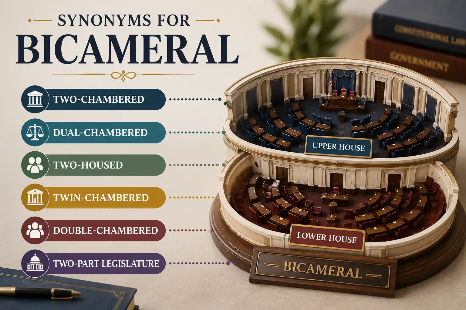 synonyms for bicameral