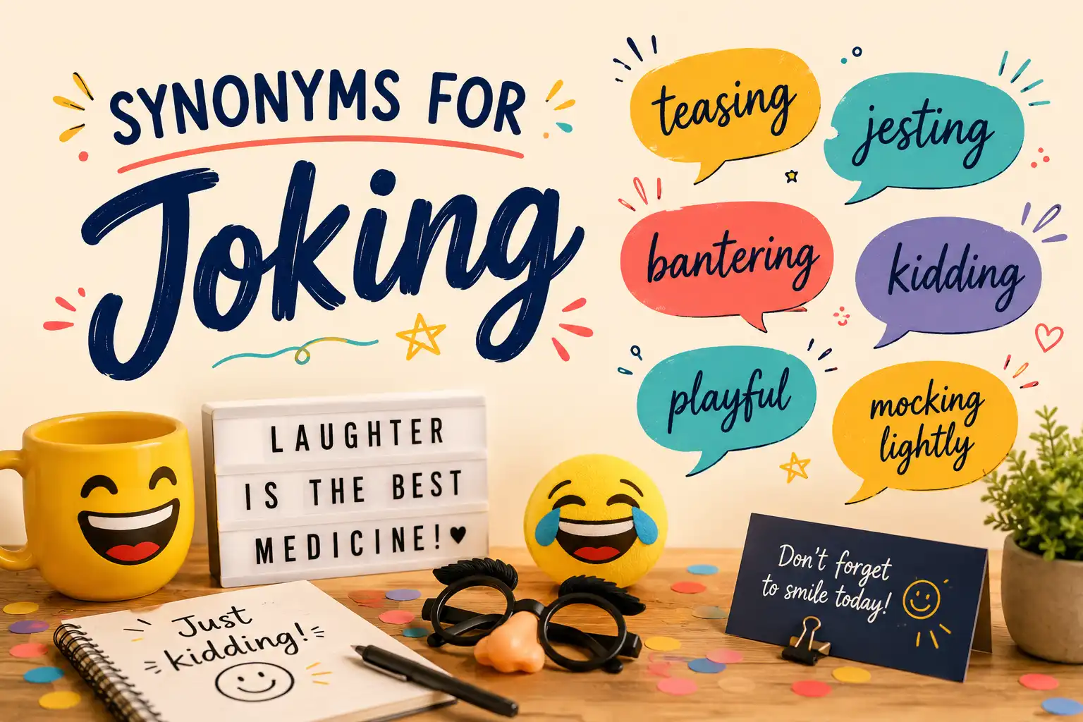synonyms for joking
