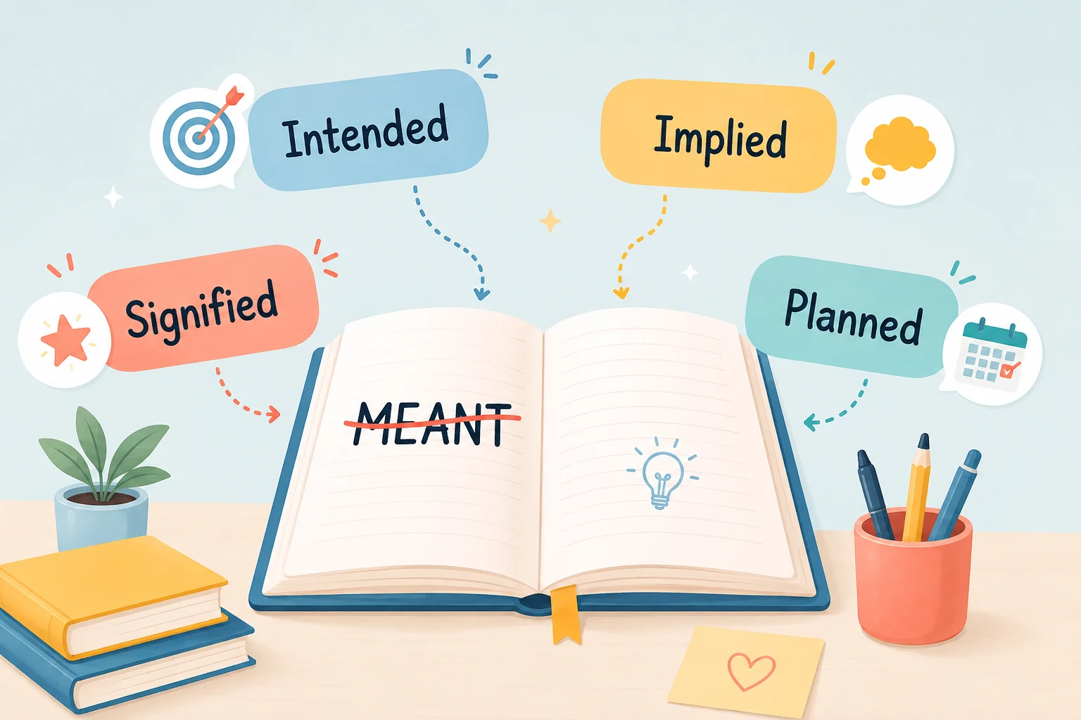 synonyms for meant