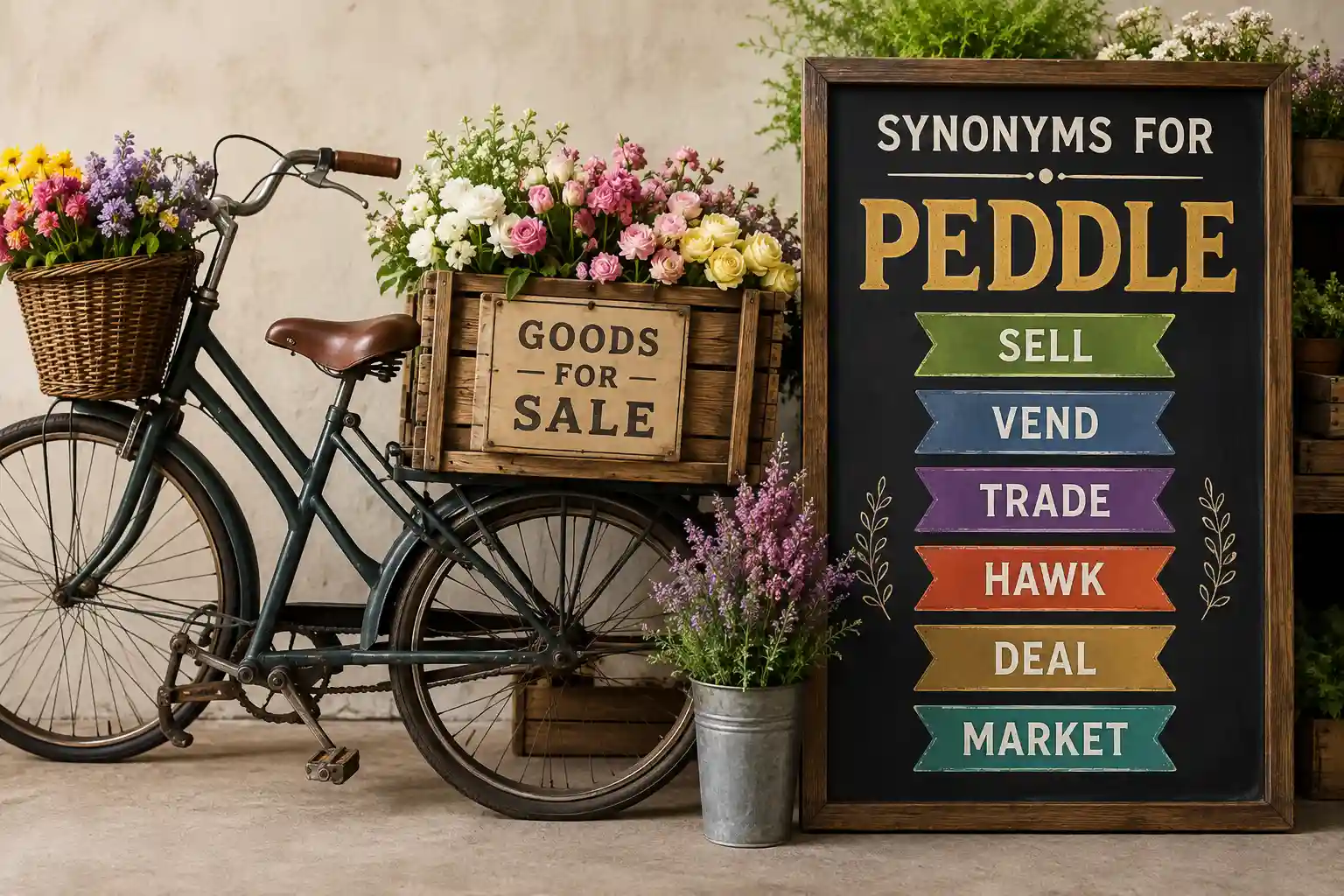 synonyms for peddle