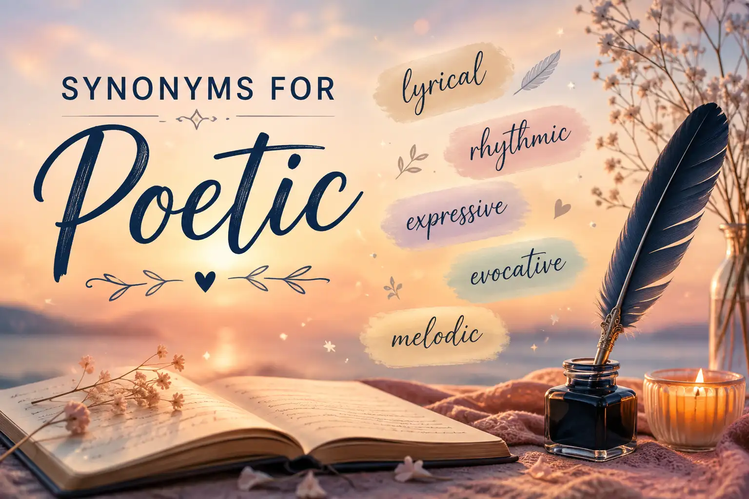 synonyms for poetic