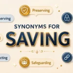 synonyms for saving