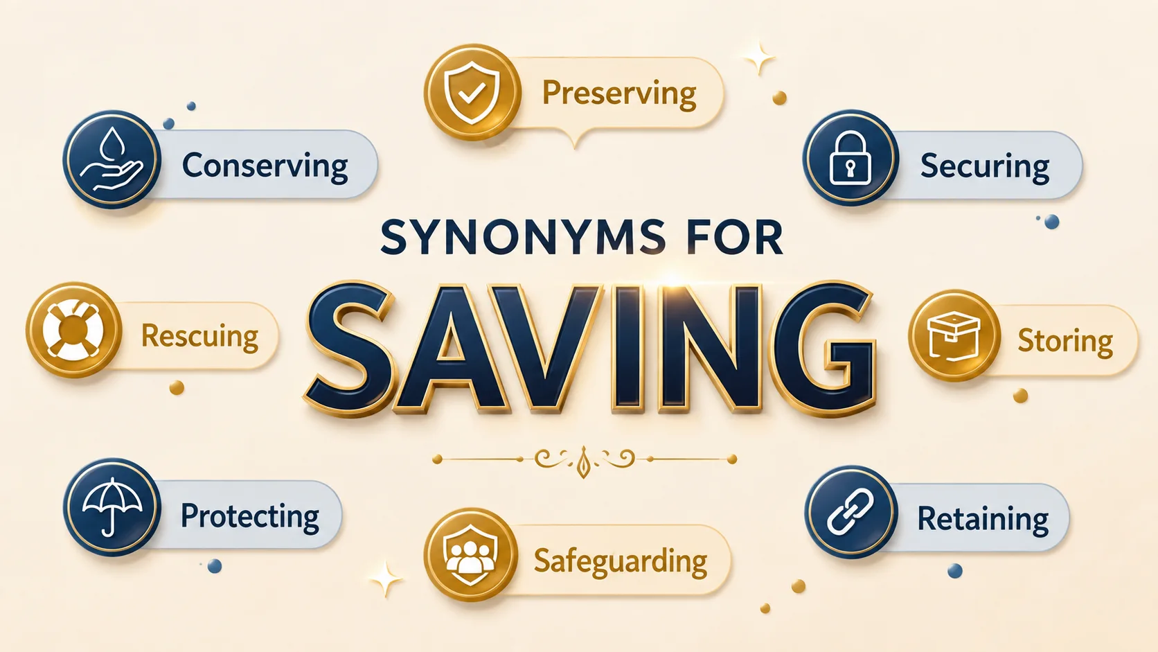 synonyms for saving