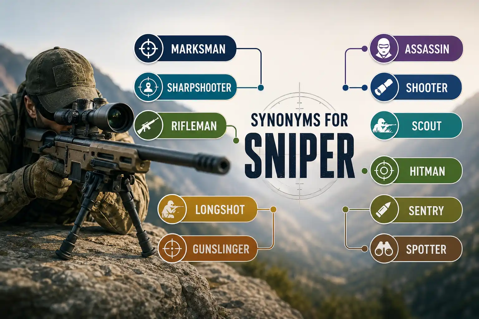 synonyms for sniper