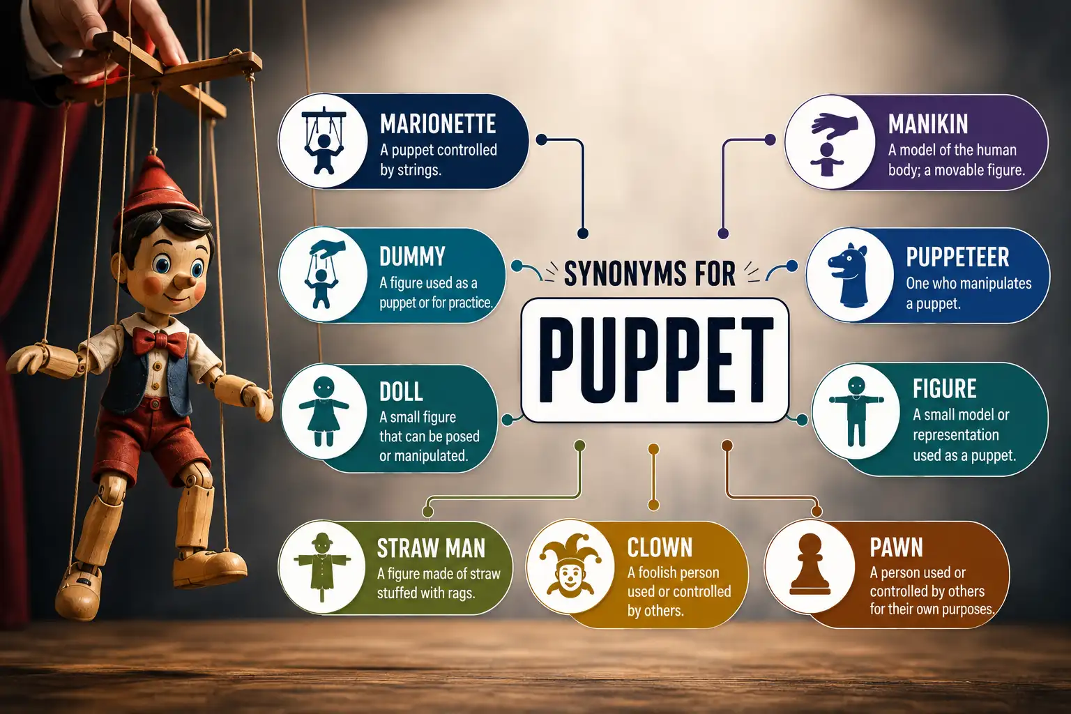 synonyms for puppet