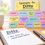 synonyms for ditto