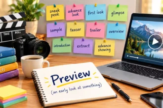 Synonyms for Preview