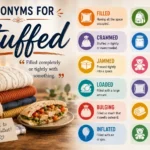 synonyms for stuffed